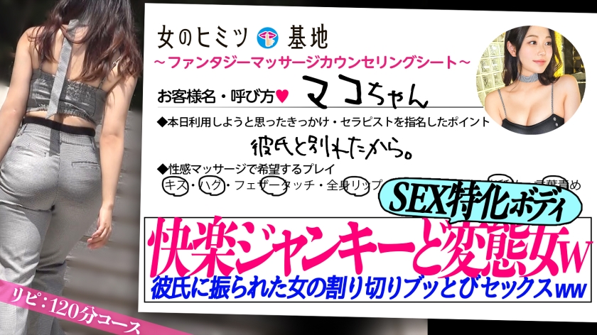 【SEX特化のどスケベ快楽ジャンキー】彼氏に振られたらしく利用。傷心中の女ってブッとんでて下品でIQゼロでクソエロいwwwホントは本番禁止だけど許してあげるよww#女風#女性用風俗#覗き＃女のごほうび ：file.48